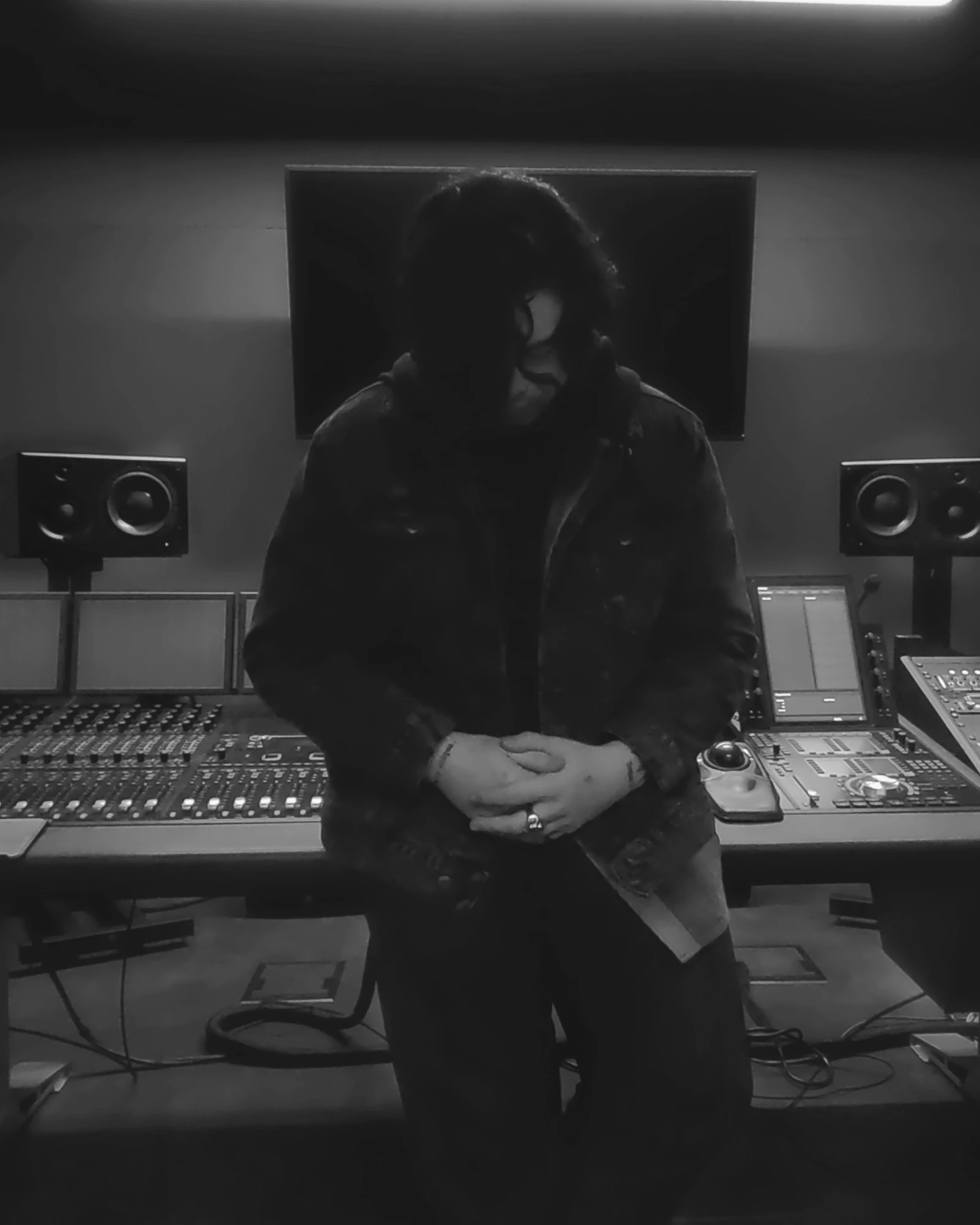 James Laurent at the mixing console